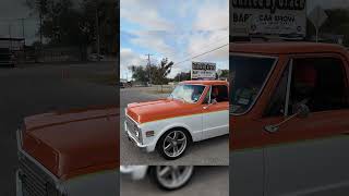 1971 Chevy C10 Gas Station amp Car Show TakeOver carevent cartok automobile [upl. by Ailedo]