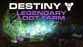 Destiny  Legendary Engram Loot Farm Skywatch Treasure Cave [upl. by Naeruat]