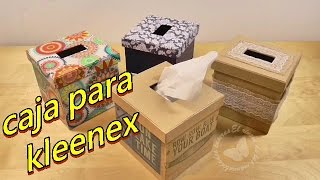 Cajas para pañuelos de papel  kleenex hechas con cartón [upl. by Adaliah]