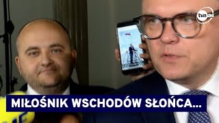 Hołownia wnioskuje o karę dla Mateckiego Ten tłumaczy co robił nad ranem na dachu Sejmu TVN24 [upl. by Trula]