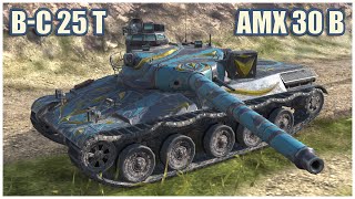 BatChat 25 t amp AMX 30 B • WoT Blitz Gameplay [upl. by Carny]