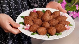 kibbeh fried lebanese kibbeh recipe  lebanese kibbeh balls recipe fried kibbeh recipe [upl. by Ariahaj]