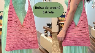 BOLSA DE CROCHÊ ESTRELA [upl. by Leanna]