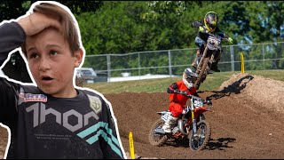 Hudson Deegan Wins First YZ85 Race At RedBud  The Deegans [upl. by Nabi888]