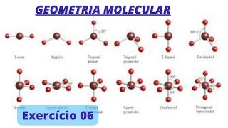 GEOMETRIA MOLECULAR RPECV  Exercício Resolvido  06 [upl. by Cheng571]