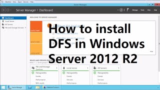 19 How to install DFS in Windows Server 2012 R2 [upl. by Jeminah]