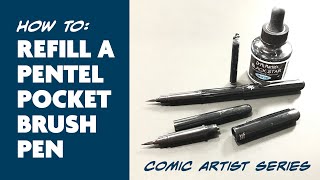 How to Refill Pentel Pocket Brush [upl. by Somisareg]