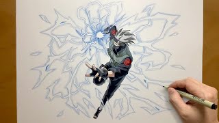 How to Draw Kakashi Hatake  step by step  draw anime  Naruto  Kakashi [upl. by Pergrim]