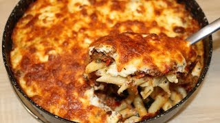 GRATIN DE PÂTE A LA VIANDE HACHÉE FACILE CUISINERAPIDE [upl. by Lerim]