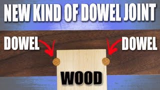 A strange new way to make a dowel joint Game changer [upl. by Amoihc]