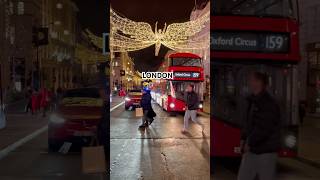 Beautiful Christmas Lights 🇬🇧❤️ london travel walkinglondon londonwalk christmas [upl. by Gerrilee]