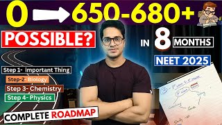 Can i Crack Neet 2025 if I Start Now from Zero in 8 Months  8 Months Strategy to Score 680 in Neet [upl. by Nalloh563]