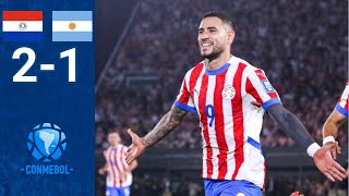 PARAGUAY 21 ARGENTINA ¡GOLAZO de SANABRIA y REMONTADA [upl. by Wardieu772]