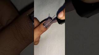 Striping tape nail design nailart simple naildesign shortvideo easynailart viral trending [upl. by Ecirtaemed]