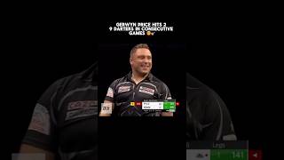 2 9 DARTERS in consecutive games 😮‍💨🎯  Subscribe for daily darts darts gerwynprice [upl. by Tammany]