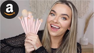 PINK AMAZON BRUSHES NO ONE IS TALKING ABOUT Jessup Pink Amazon Makeup Brushes REVIEW [upl. by Cormack181]