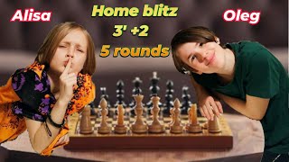 Home Blitz   Alisa VS Oleg   Exclusive meeting  Yunker Chess amp CO  Blitz [upl. by Sarena]