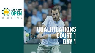 ABN AMRO Open 2024  Qualifying Court 1  Day 1 [upl. by Asaert512]