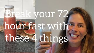 Four things to eat after a 72 hour fast  How to break a 3 day dryfast and how to hydrate the body [upl. by Nodababus]