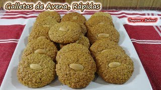 GALLETAS DE AVENA Rápidas fáciles de hacer y deliciosas [upl. by Mccutcheon]