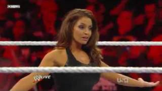 WWE Raw 31411 Vickie Guerrero vs Trish Stratus [upl. by Einobe]