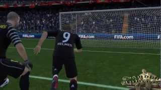 Fifa 11  Funny moments Fails and Higuains Ball Glitch Celebration  Faceplant combo [upl. by Euqirdor]