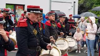 Marche Sainte Rolende Gerpinnes 2022 11 Dimanche de Pentecôte arrivée de la batterie dAcoz [upl. by Cesya865]