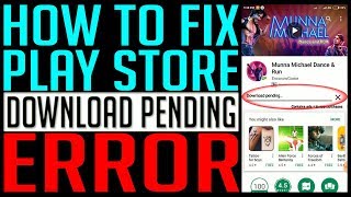 Google Play Store download pending error on Redmi Note 5 Pro  Fixed [upl. by Euf]