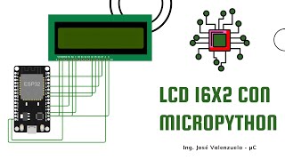 µC5 LCD 16x2 sin I2C en Micropython [upl. by Enitsej]