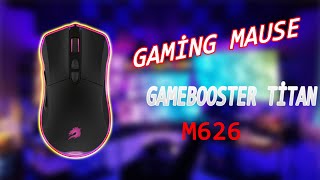 GAMİNG MAUSE GAMEBOOSTER TİTAN M626DETAYLI İNCELEME MACRO VE YAZILIM [upl. by Nirrok]