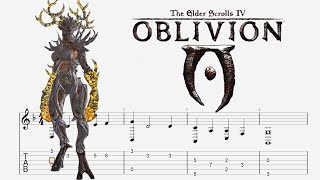 The Elder Scrolls IV  Harvest Dawn  Guitar Tab [upl. by Nereil]