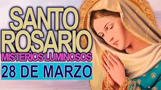 ROSARIO DE HOY Jueves 28 de Marzo 📿 Oracion a la Virgen María [upl. by Enyahc]