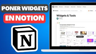 Como poner Widgets en Notion sin complicaciones [upl. by Airamesor]