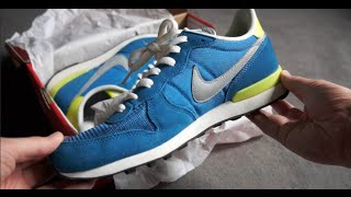 NIKE Internationalist  Military Blue  unboxing amp on feet review [upl. by Demeyer]