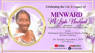 Interment Service  For The Late Minward McLeish  Newland Miss Prim [upl. by Wynn]