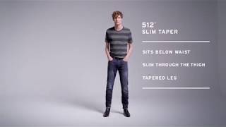 Levis Mens 512 Slim Taper Fit Jean [upl. by Ynaffik755]