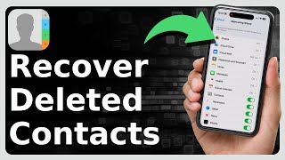 How To Recover Deleted Contacts On iPhone [upl. by Verras587]