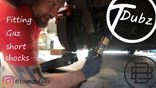 VW T5 coilovers Gaz rear shocks [upl. by Clint280]