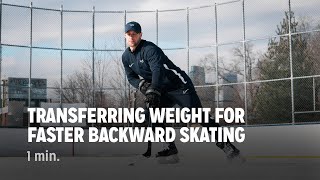 Transferring Weight For Faster Backward Skating [upl. by Archibold]