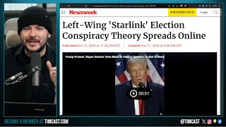 Democrats Scream TRUMP CHEATED Claim Elon Used STARLINK To STEAL 2024 Election Dems Go FULL J6 [upl. by Adiaj]