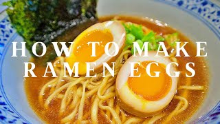 Ramen Egg Recipe  Ajitsuke Tamago  Ajitama Recipe [upl. by Anirtac]