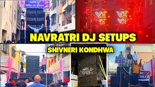 Navratri Dj setup in shivneri Kondhwa 2024  Kaif mahedvi vlogs [upl. by Ardnossak]