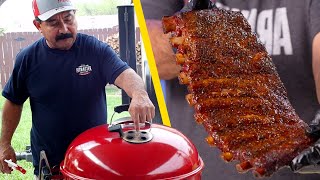 Smoked Pork Ribs in ONLY Three Hours Hot and Fast Recipe w Brine [upl. by Annayehc742]