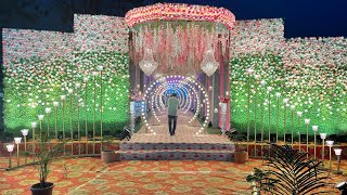 Flower Gate Decoration And Flower Stage Decoration [upl. by Akenaj]