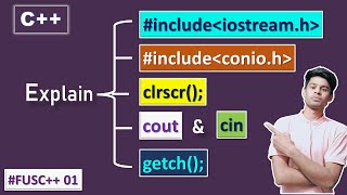 Explain include iostreamh conioh cout cin every step in C  Lecture 01 FardinUddinShaik [upl. by Nadia]