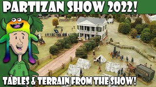 The Tables and Terrain of Partizan 2022 Wargames Show [upl. by Ayin]