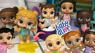 BABY ALIVE Training Routine with 10 baby’s [upl. by Ailadgim103]