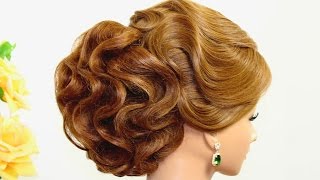 Updo Hairstyle for Long Hair Tutorial With Hair Nets [upl. by Anigriv]