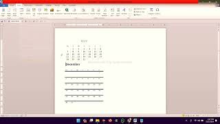 How to insert a calendar in Wordcalendar kaise banaye 2024 90sbester [upl. by Yclek]