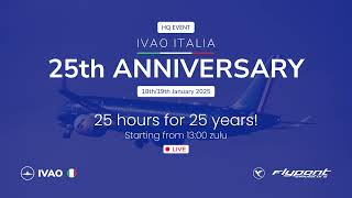 IVAO IT 25th ANNIVERSARY 🇮🇹❤️ [upl. by Zirtaeb]